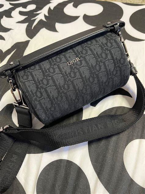 dior roller messenger bag black|dior men's messenger bag.